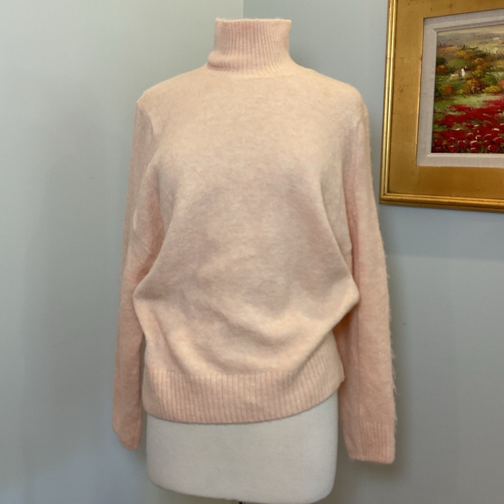 Maje Rose Pale Alpaca Blend Turtleneck Sweater Size 2 (US M) NEW